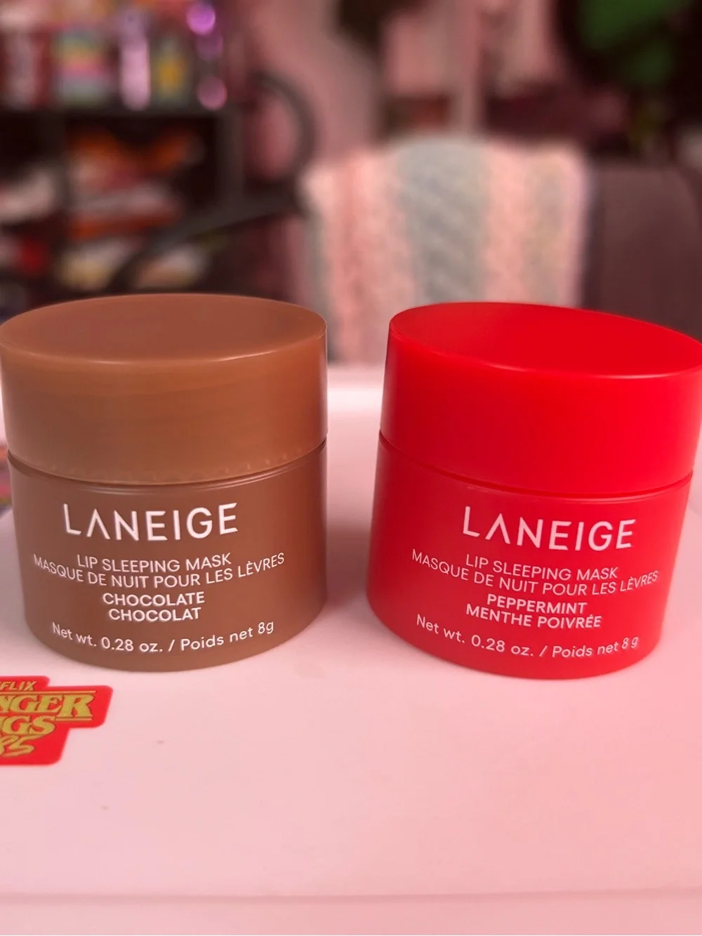 LANEIGE Lip Sleeping Masks in Brown & Red
